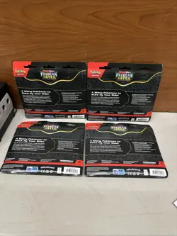 LOT 4 Pokemon TCG Paldean Fates Tech Sticker Collection Blister Pack Set 12Packs - Image 2