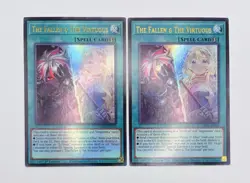 2x The Fallen & the Virtuous 1st Edition Ultra Rare CH01-EN019 Yugioh Tcg - Image 1