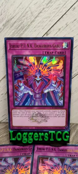 Yu-Gi-Oh! Joruri-P.U.N.K. Dangerous Gabu x3 / BLMM-EN081 1st Edition NM - Image 1