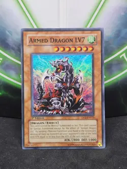 Yugioh Armed Dragon LV7 DP2-EN012 1st Edition Super Rare NM - Image 1