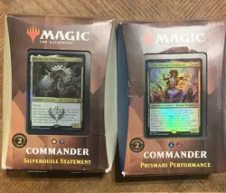Sealed Pair Of MTG Strixhaven Commander Decks Magic Silverquill Prismari - Image 1