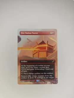 Fire Nation Turret (Rare - Extended Art) MTG Avatar: The Last Airbender! - Image 1