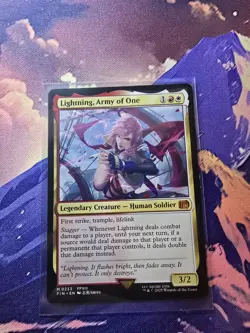 MTG - Lightning, Army of One #0233 Mythic Final Fantasy Non Foil NM - Image 1