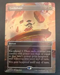 Earthshape (Borderless) Avatar: The Last Airbender MTG Foil Near Mint - Image 1