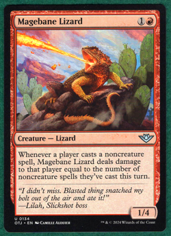 Magebane Lizard - Outlaws of Thunder Junction OTJ #134 - Magic MTG Card - Image 1
