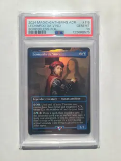 MTG Leonardo da Vinci FOIL PSA 10 GEM MINT 2024 Assassin's Creed Magic Card #118 - Image 2