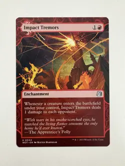 Impact Tremors Showcase MTG Magic the Gathering Card NM Near Mint WOT - Image 1