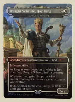 Dwight Schrute, Hay King Borderless Rainbow Foil - Mythic - Secret Lair MTG - Image 1