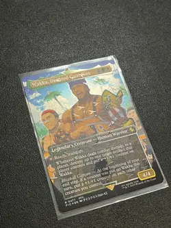 Wakka, Devoted Guardian MTG Final Fantasy NM (Borderless Chocobo Track Foil) - Image 2