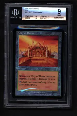 City of Brass foil - 7th Edition - MTG Magic the Gathering - BGS MINT 9.0 - Image 1