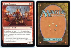 7 x Seven Dwarves - Throne of Eldraine - 7x MTG x7 - Magic - Moderately Played - Image 2