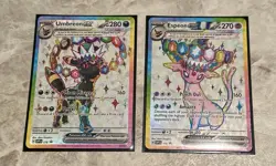 Pokemon Prismatic Evolutions - Umbreon EX Promo 176 & Espeon EX Promo 176 - Image 1