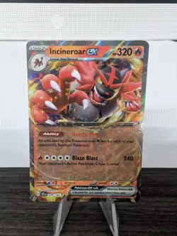 Pokemon Incineroar EX TCG Holo Card 034/162SV05: Temporal Forces - Image 1