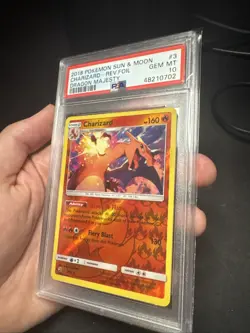 2018 Pokemon TCG Charizard 3/70 Dragon Majesty - Reverse Foil - PSA 10 (POP 121) - Image 4
