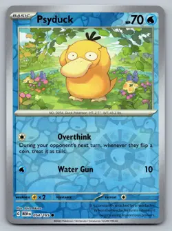 Pokemon TCG SV: Scarlet & Violet 151 Psyduck 054/165 Reverse Holo - Image 1