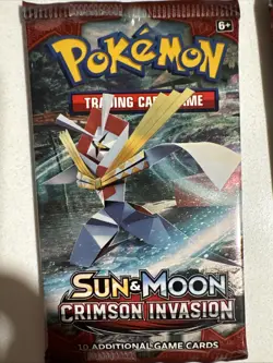 Pokemon Crimson invasion Sun & Moon Booster Pack x4 Art Set - Image 2