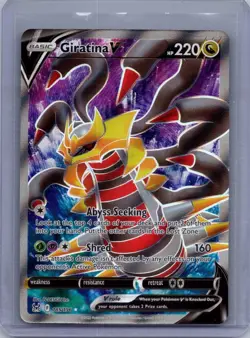 Giratina V 185/196 - Pokemon TCG Lost Origin Full Art Ultra Rare Card NM - Image 1