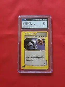 Pokemon: Power Charge #147/165 Expedition Base Set 2002 Vintage - CGC 9 MT - A38 - Image 1