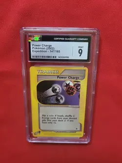 Pokemon: Power Charge #147/165 Expedition Base Set 2002 Vintage - CGC 9 MT - A38 - Image 4