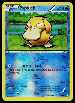 Pokemon Card - Psyduck Boundaries Crossed 32/149 Common Reverse Holo - Image 1