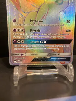 Pokemon TCG Sun & Moon Espeon GX Rainbow Secret Rare Card 152/149 NM - Image 3