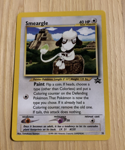 SMEARGLE 2001 POKEMON BLACK STAR PROMO CARD #32 NM - Image 1