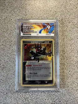 Pokemon TCG Greninja Gold Star SWSH144 Celebrations Ace 9 Graded - Image 1