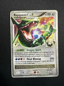 Pokemon TCG Rayquaza C LV.X Holo Card 146/147 Supreme Victors 2009 LP Condition - Image 1