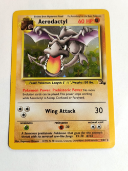Aerodactyl 1/62 Fossil Holo Pokemon TCG - LP - Image 1