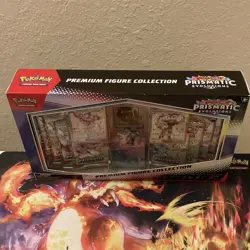 Pokemon TCG Scarlet & Violet Prismatic Evolutions Premium Figure Collection Box - Image 2