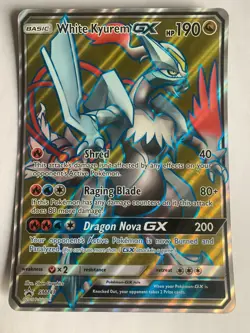 White Kyurem SM141 Full Art Pokemon JUMBO OVERSIZED Promo Card (Dragon Majesty) - Image 1