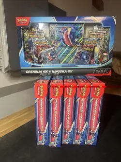 Pokemon Greninja ex & Kingdra ex Special Collection Box Sealed Lot Of 6 - Image 1