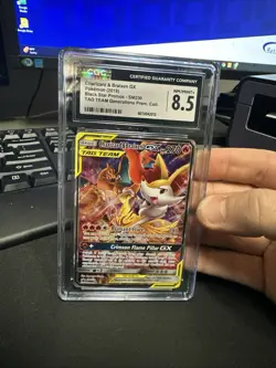 [CGC 8.5 NM/MINT+] Pokemon Charizard & Braixen GX - SM230 - Promo - 2016 - Image 1