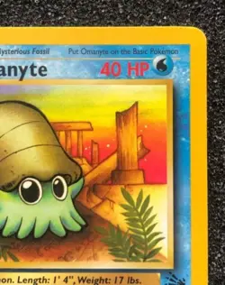 Omanyte 52/62 Rare 1st Edition Pokemon Card Fossil Set Near Mint Never Played - Image 3