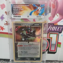 Pokemon TCG Greninja Gold Star SWSH144 Celebrations Ace 9 Graded - Image 1