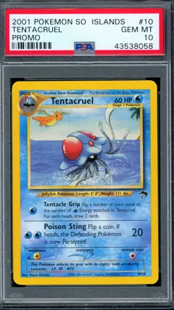 PSA 10 Pokemon 2001 Southern Islands Promo Tentacruel #10 - Image 1