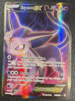 Espeon EX Full Art Ultra Rare Pokemon Card 117/122 Breakpoint - Image 1
