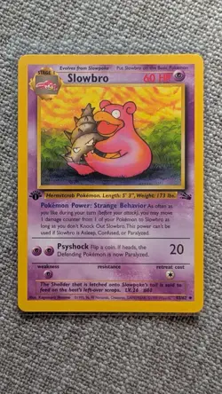 Slowbro - Fossil - 1st Edition - 43/62 - LP - Pokemon - Image 1