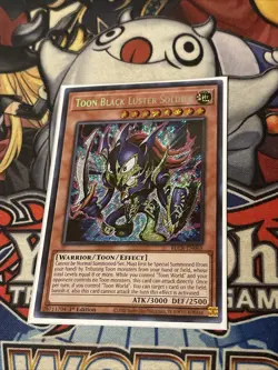 Yu-Gi-Oh! Soldat du Lustre Noir Toon : SE BLCR-FR065 Anglais 1st Neuf - Image 1