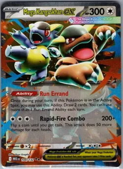 Mega Kangaskhan ex 104/132 ME01: Mega Evolution - Pokemon Card - NM - Image 1
