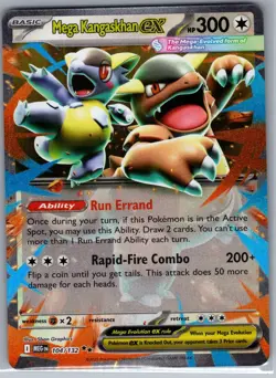 Mega Kangaskhan ex 104/132 ME01: Mega Evolution - Pokemon Card - NM - Image 1
