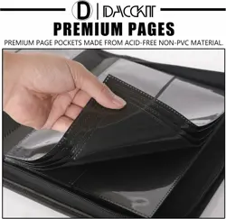 Semi Rigid Trading Card Binder 240 Cards Ringless 4 Pocket Baseball Pokemon Game - Image 3