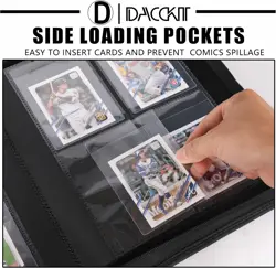 Semi Rigid Trading Card Binder 240 Cards Ringless 4 Pocket Baseball Pokemon Game - Image 4