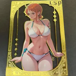 Goddess Story Gold METAL Card - Serial Number #075/200! Nami Bikini *READ* - Image 1