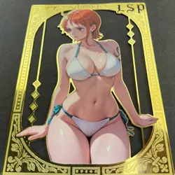 Goddess Story Gold METAL Card - Serial Number #075/200! Nami Bikini *READ* - Image 4