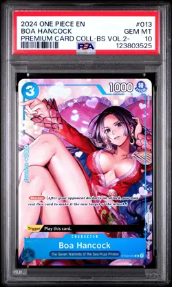 2024 ONE PIECE PREM CARD COLL -BEST SELECTION VOL.2- #013 BOA HANCOCK PSA 10 - Image 1
