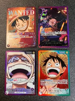 4 SET Monkey D. Luffy SP ST01-012 One Piece Card Games - Image 1