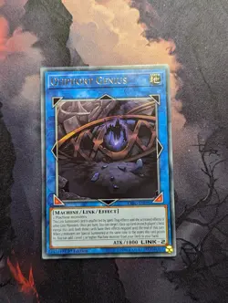 Qliphort Genius EXFO-EN095 Rare YuGiOh TCG Card VLP - Image 1