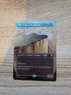 MTG - TLA - #329 The Walls of Ba Sing Se Borderless Foil Near Mint or Better - Image 1