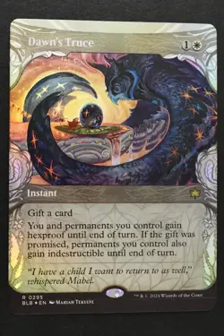 Magic The Gathering: Dawn's Truce - BLB - Showcase Art FOIL NM Unplayed MTG - Image 1
